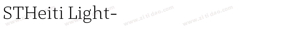 STHeiti Light字体转换